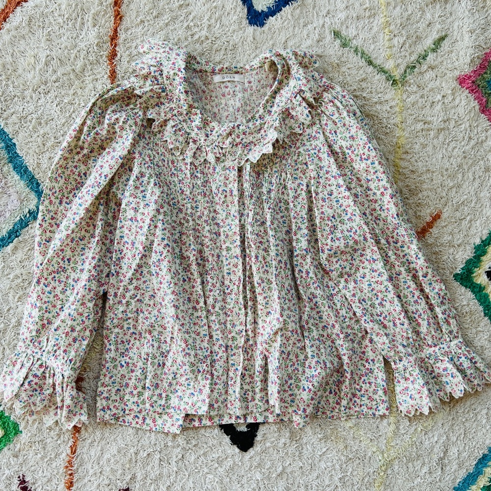 Doen Hickory Top in Morning Glory Floral